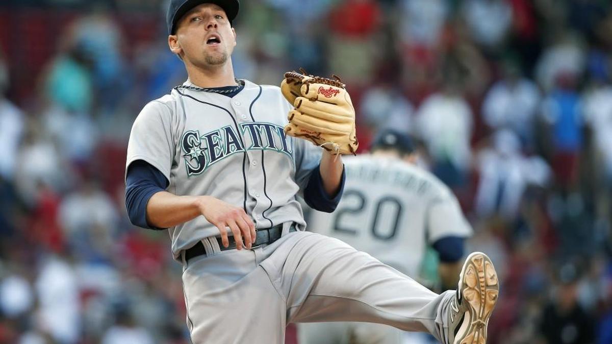 
After being shuttled between the majors and minors earlier this season, Mariners pitcher Danny Farquhar has pitched well of late. 
