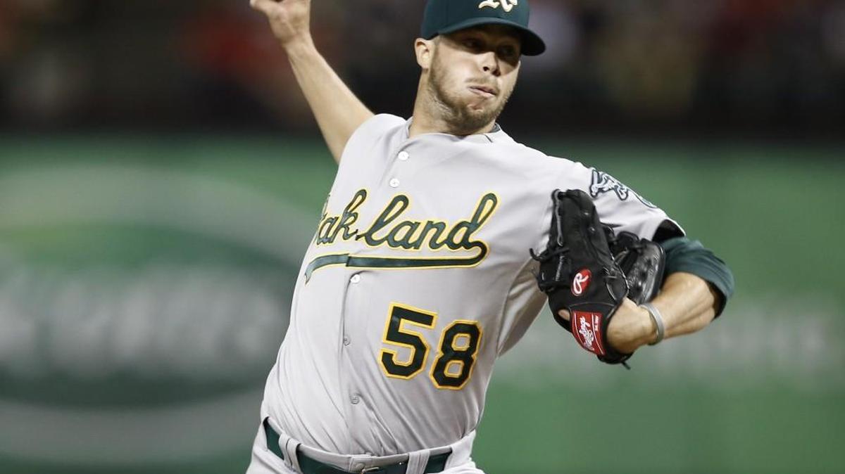 Right-hander Evan Scribner was 2-2 with a 4.35 ERA in a career-high 54 appearances for the Athletics in 2015.