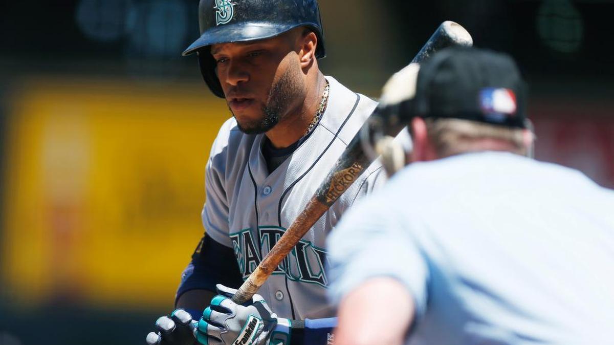 
Seattle’s Robinson Cano, pictured, has combined with Kyle Seager and Robinson Cano to give the Marinerrs’ batting order a ‘Big Three’ in the second through fifth spots in the batting order.
