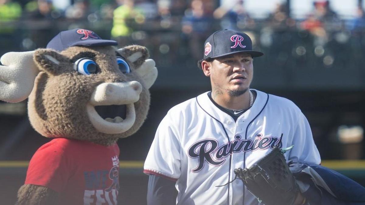 Mariners ace Felix Hernandez tossed 64 pitches in five near-perfect innings Sunday against Las Vegas to pick up the win in Tacoma and make his case to be taken off the disabled list.