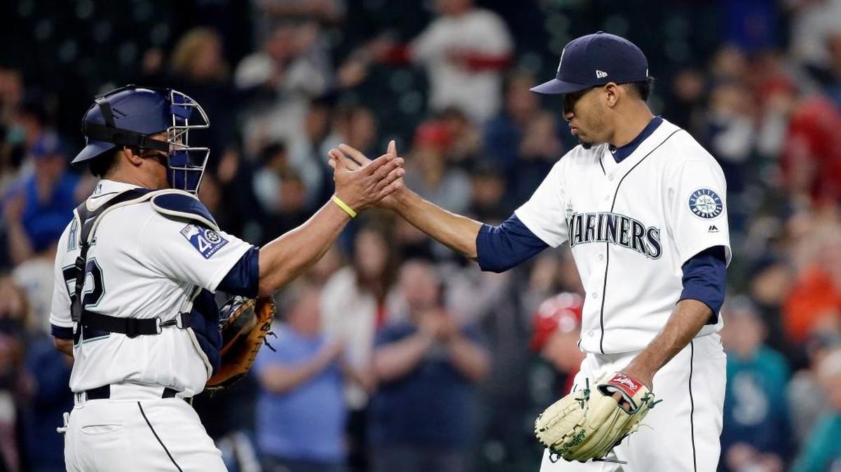 Unlike two previous occasions this season against the Angels, Edwin Diaz walked off the mound Wednesday to handshakes.