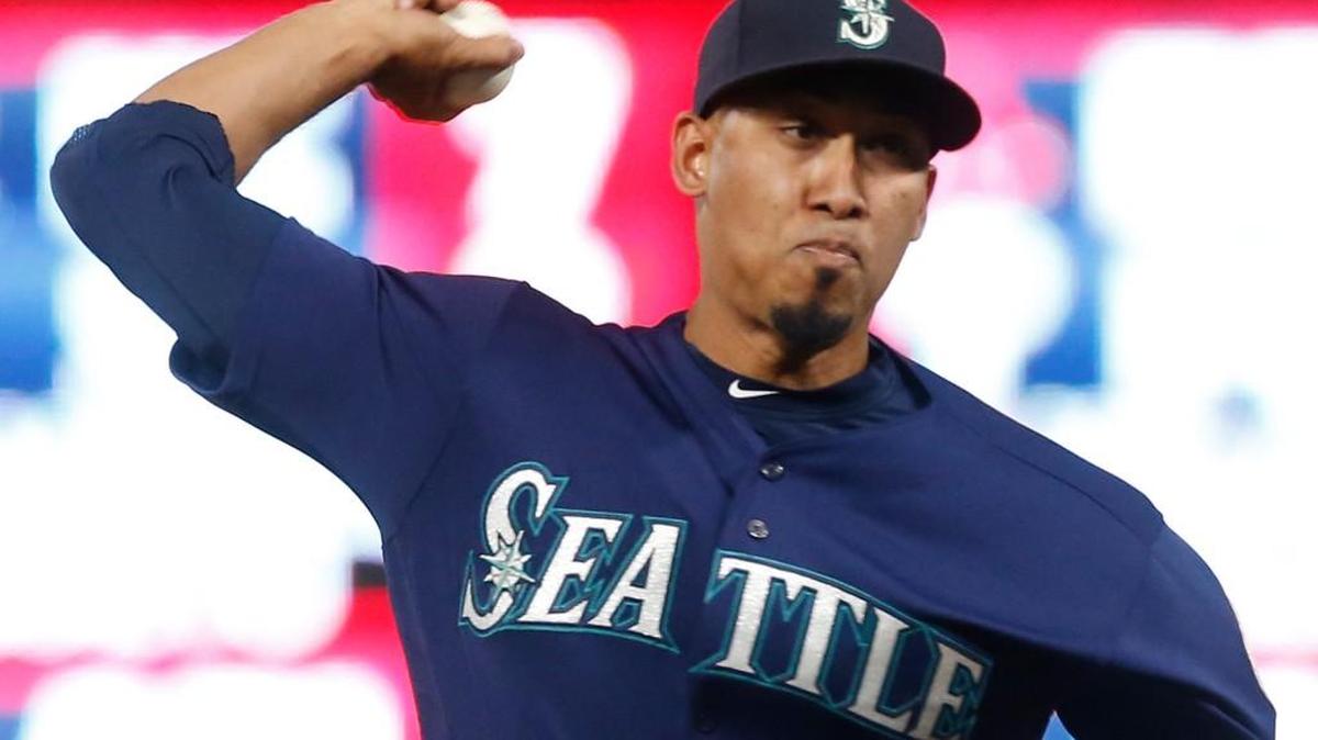 Edwin Diaz got the final four outs Wednesday in the Mariners’ 6-4 victory over Minnesota.