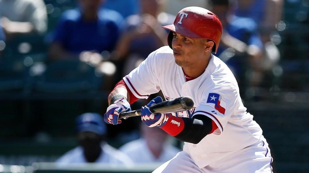 New Mariners center fielder Leonys Martin, shown here playing for Texas, began his winter season Monday at Licey in the Dominican Republic.