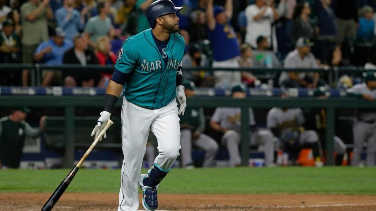 Yep, it’s gone. Nelson Cruz hit his 300th career homer in leading the Mariners to a 7-2 victory over Oakland.