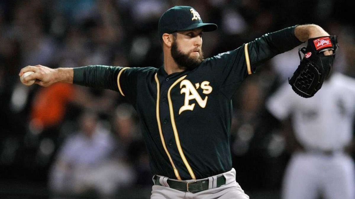 
Pitcher Cody Martin pitched in four games with the Oakland A’s in 2015. In his career, he’s 2-5 with a 7.92 ERA in 25 games with the A’s and Atlanta Braves.
