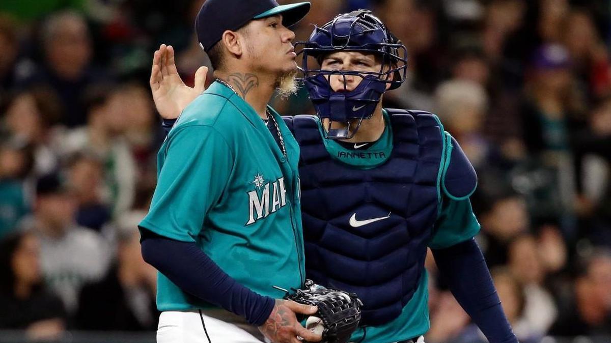 It was a rough night Friday for Felix Hernandez along with Chris Iannetta and the rest of the Mariners.