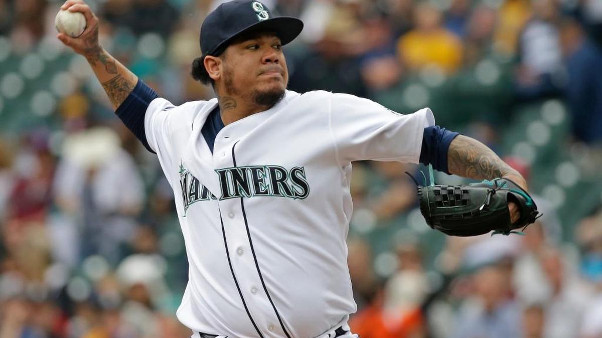 Felix Hernandez limited Philadelphia to three runs in six innings Wednesday and was positioned for a victory before Edwin Diaz blew a save in the ninth inning.