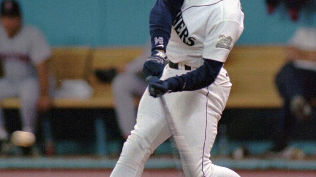 Ken Griffey Jr. connected for a two-run homer against Boston’s Jeff Suppan on Aug. 25, 1997 at the Kingdome. Griffey was the Americn League’s Most Valuable Player in 1997.
