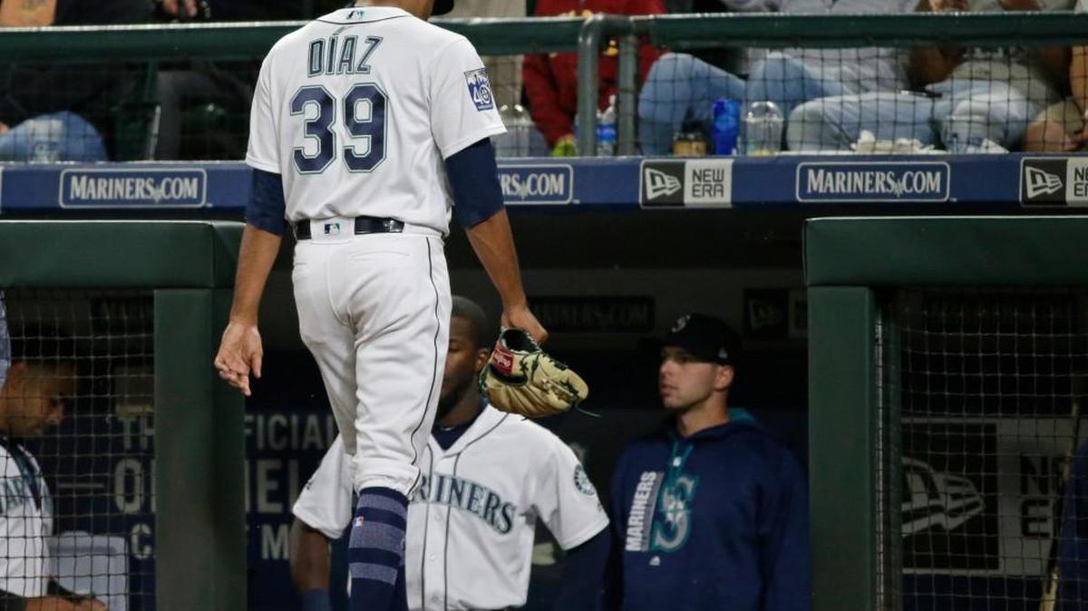 Mariners closer Edwin Diaz was far from sharp Tuesday in a “get work” situation.