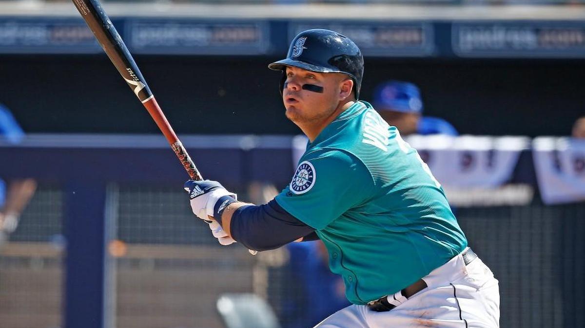 First baseman Dan Vogelbach is back in the big leagues in the Mariners’ latest move to add punch to their lineup.