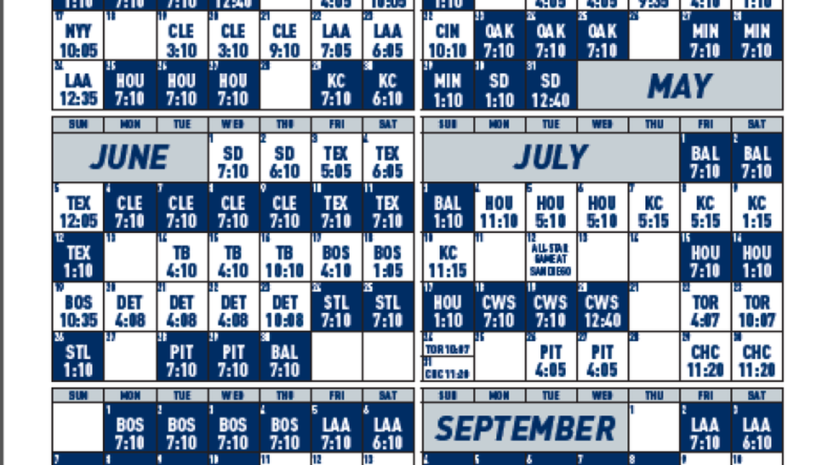 Mariners’ 2016 schedule updated with game times