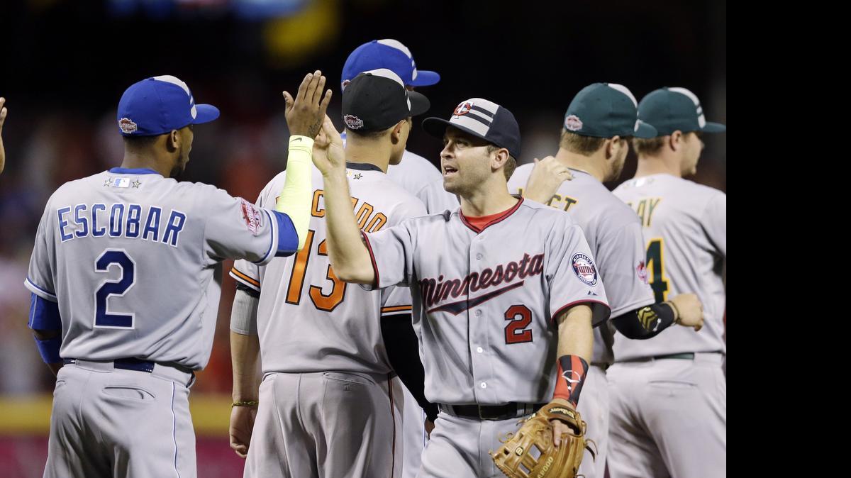 
Minnesota’s Brian Dozier (2) was a late addition to American League’s All-Star Game roster, and he’s generating some momentum as an MVP candidate.
