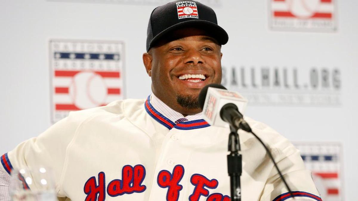 “I’m going to go into the (Hall of Fame) weekend with a Seattle Mariners’ hat on,” Ken Griffey Jr. says Thursday.