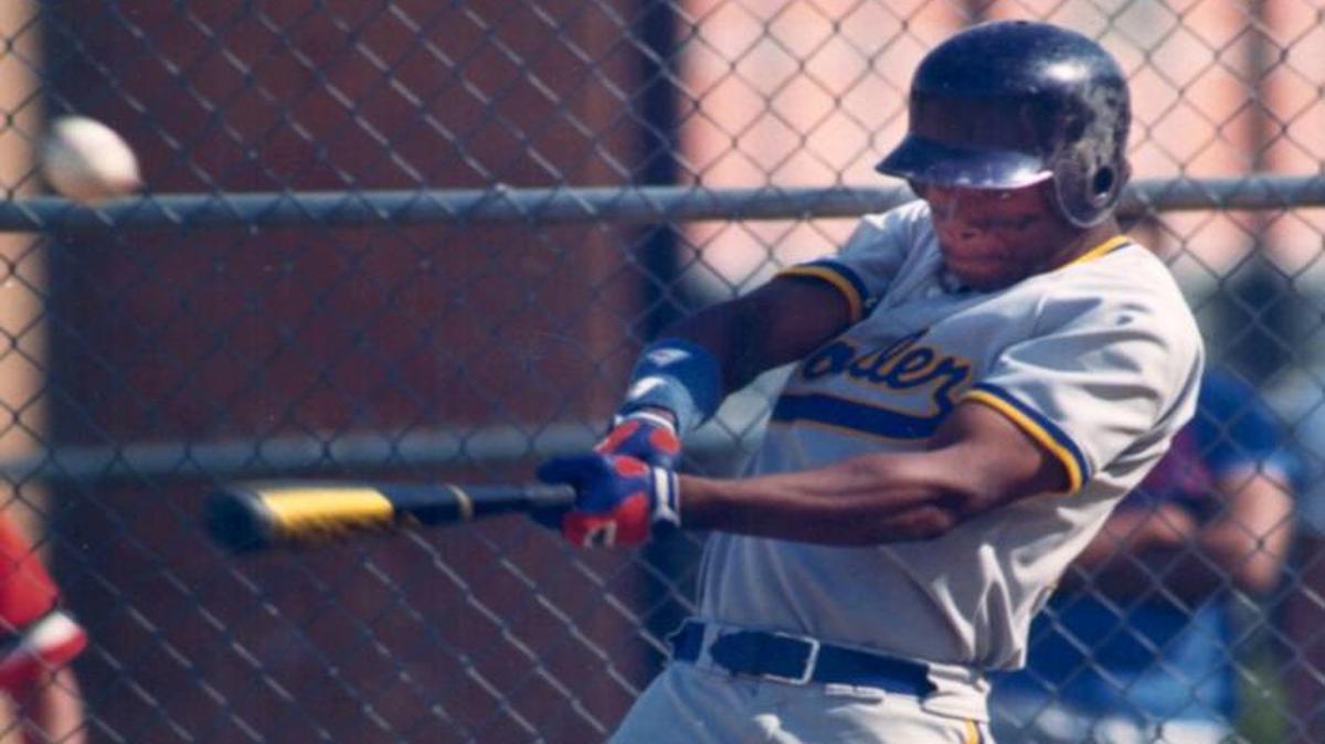 Ken Griffey Jr. seen in May 1987 at Moeller High was already hitting with enough power to entice multiple Major League scouts.