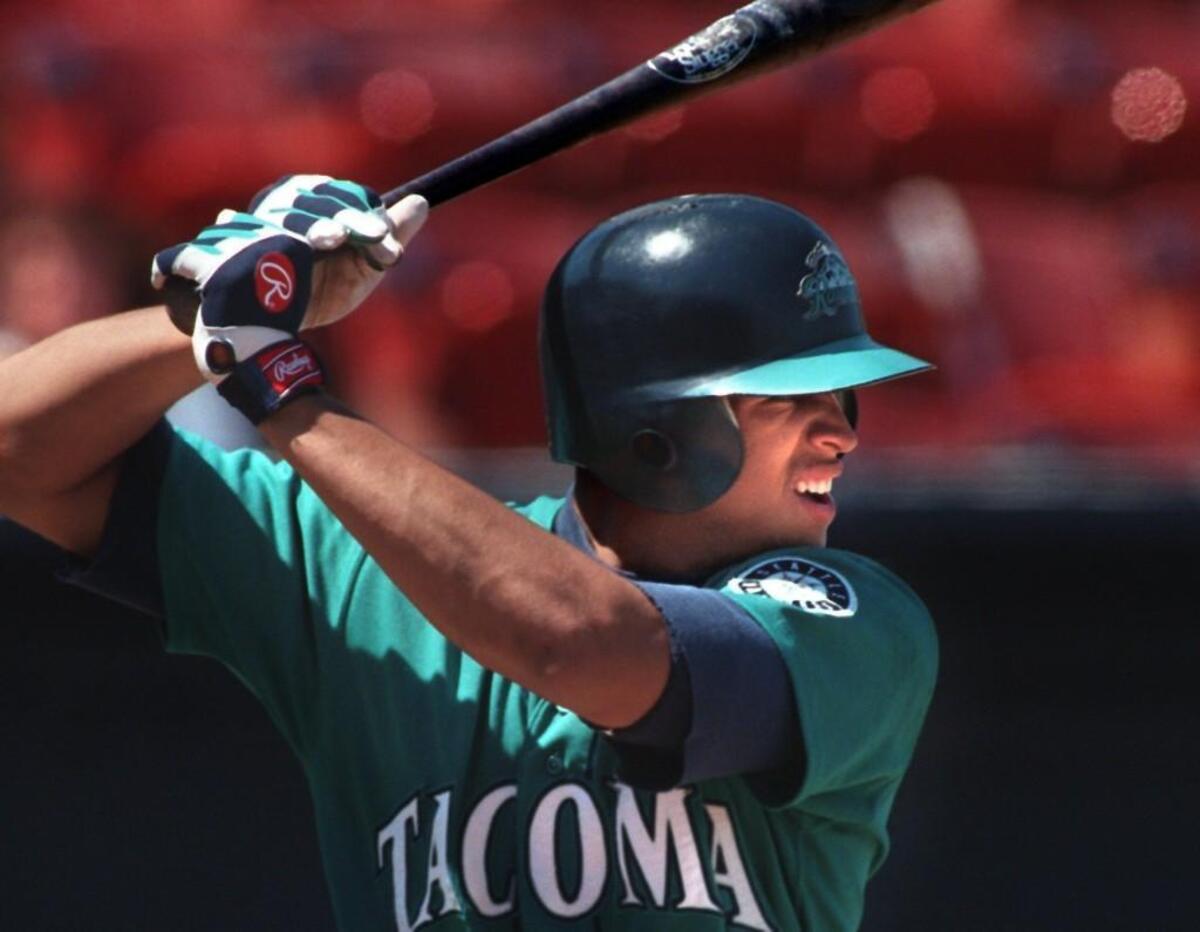 Rainier Alex Rodriguez had one of the few bright spots (besides the sunshine!) in a game against the Tucson Toros. He hit a 'mammoth' home run.