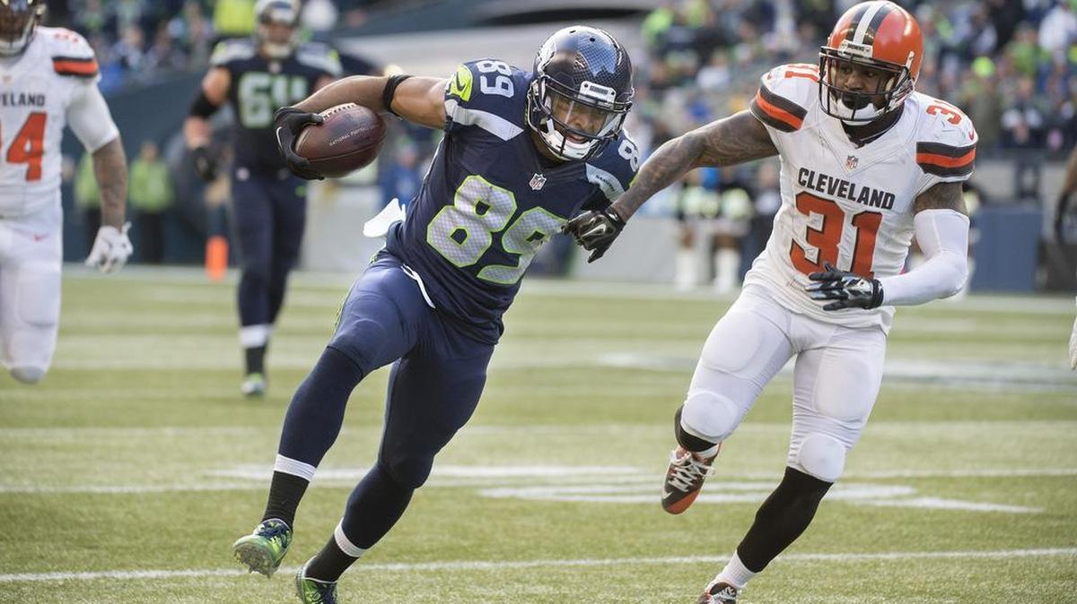 Seattle wide receiver Doug Baldwin had two TD catches Sunday to equal the club record of 13 touchdown receptions in a season.