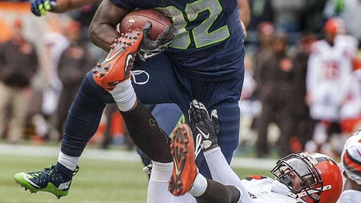 Seattle running back Christine Michael rushed for a career-high 84 yards on 16 carries in the win Sunday, his first game with the Seahawks since he was traded before the season.