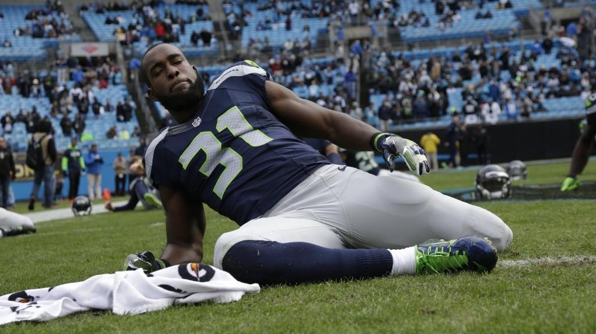 Seahawks safety Kam Chancellor before Sunday’s playoff loss at Carolina. His ballooning, non-guaranteed contract make his future uncertain.