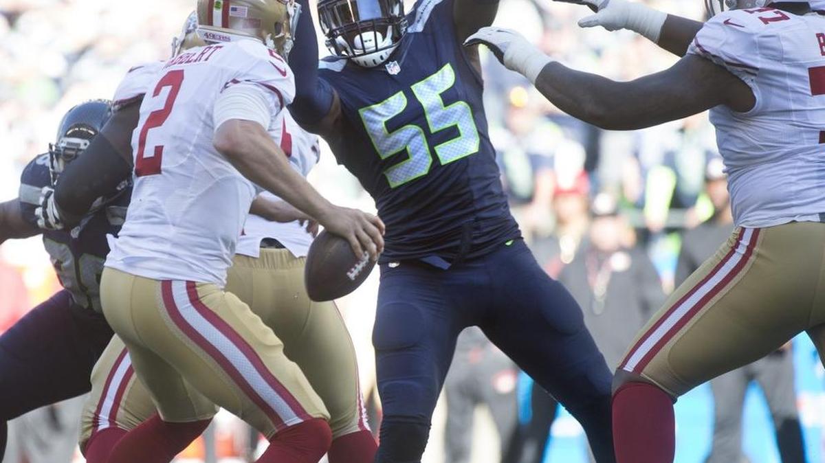 Seahawks pass rusher Frank Clark’s status for Sunday’s game against pass-crazy Atlanta is iffy. He missed his second consecutive practice Thursday with a hamstring injury.