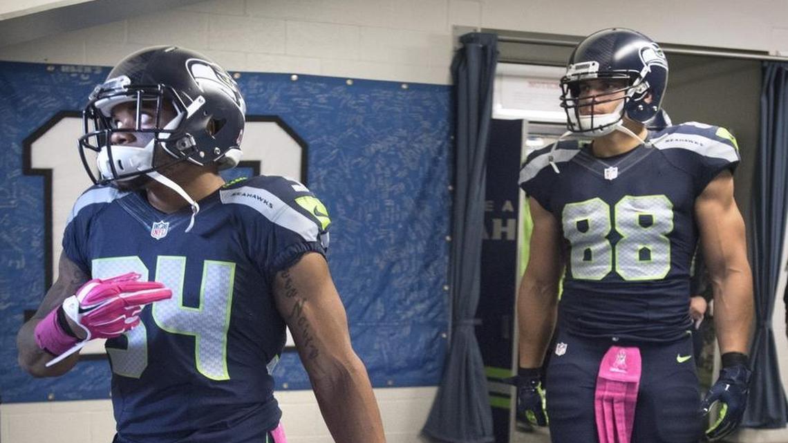 Will the Seahawks have both running back Thomas Rawls (left) and tight end Jimmy Graham returning from major injuries and playing Sunday’s season opener against Miami at CenturyLink Field?