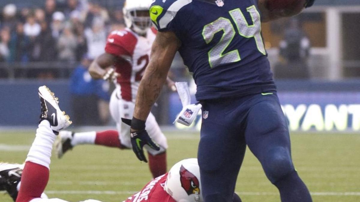 Marshawn Lynch won’t be wearing 24 for the Seahawks anymore. No one else will in Seattle this year, general manager John Schneider said Monday.