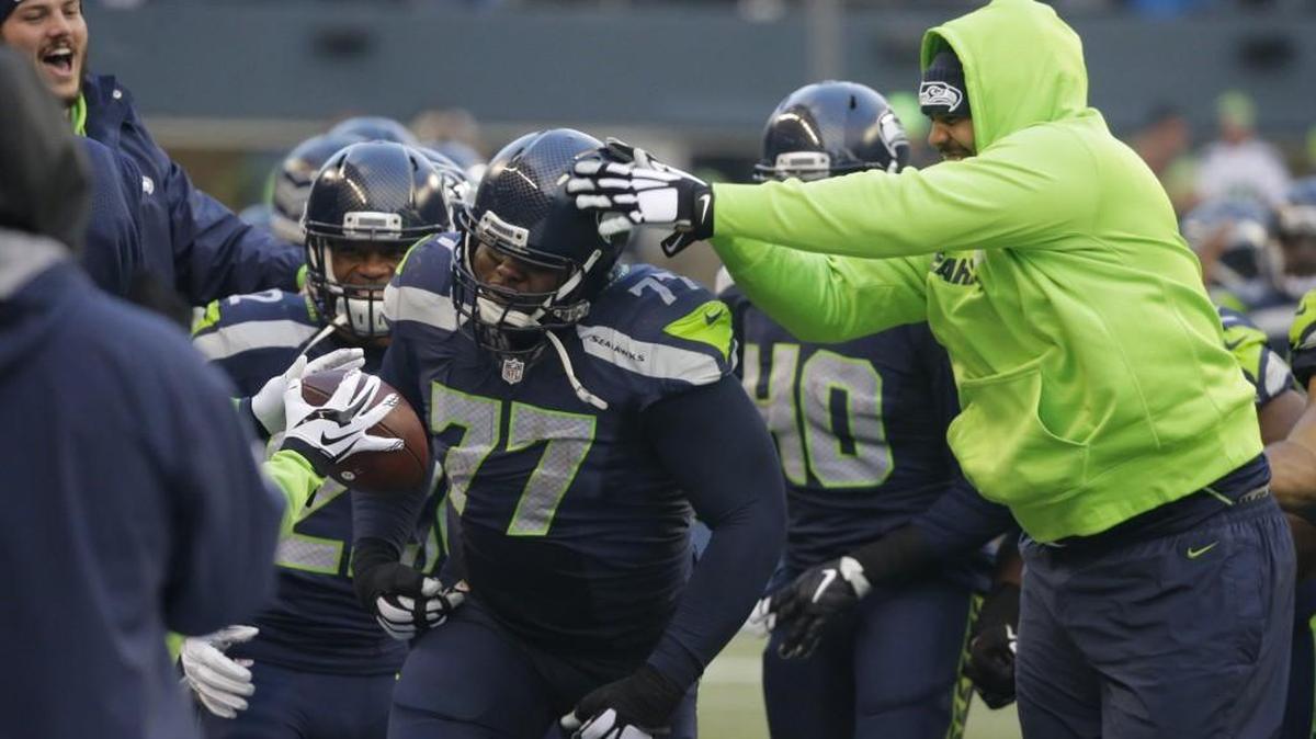 Seahawks defensive tackle Ahtyba Rubin (77) says seven, losing seasons in Cleveland toughened him. He’ll be a key today against his former Browns at CenturyLink Field.