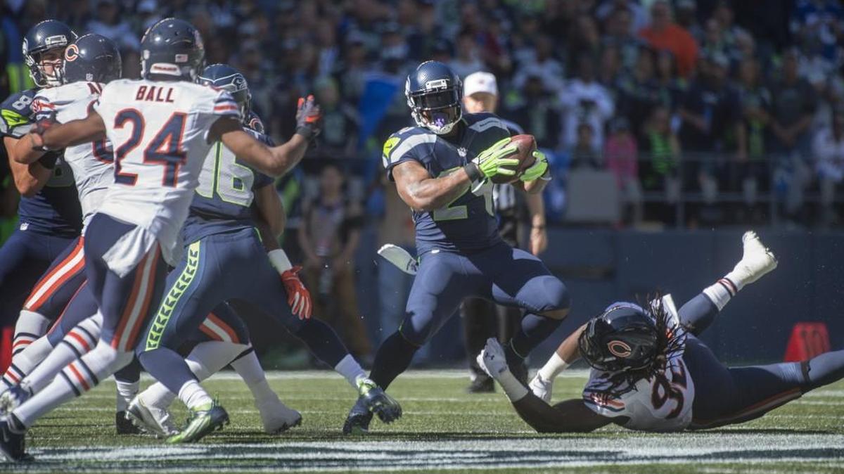 
Seahawks running back Marshawn Lynch will miss just his second game in six seasons Monday, when he sits out against the Lions with a hamstring injury. The team announced Lynch and Brandon Mebane will not play.
