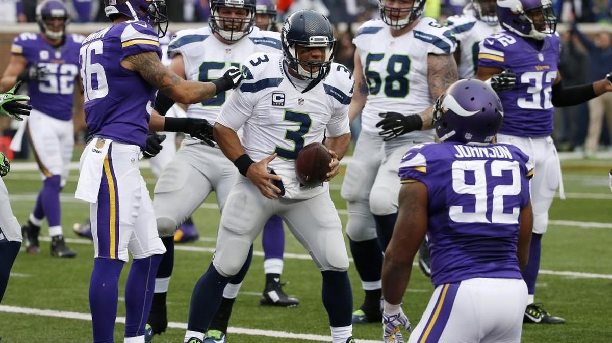 Russell Wilson and the Seahawks are looking to do more of this Sunday in a rematch at Minnesota in the NFC wild-card playoffs.