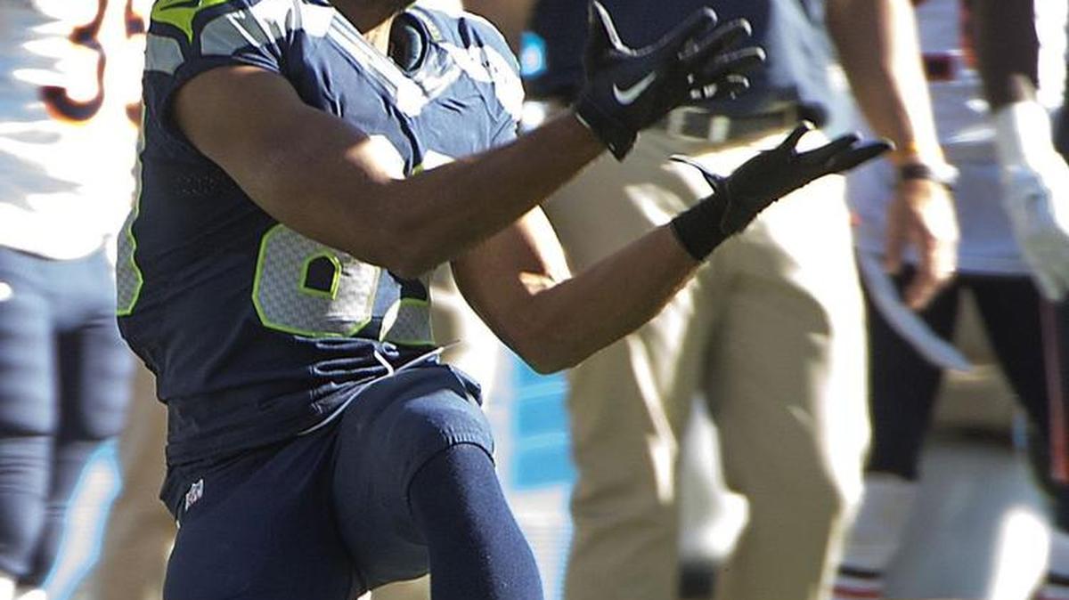 
This catch for 22 yards by Doug Baldwin while he was looking into the bright Sunday sun against Chicago is one of just nine first downs out of the 26 passes Russell Wilson has thrown on third down this season.
