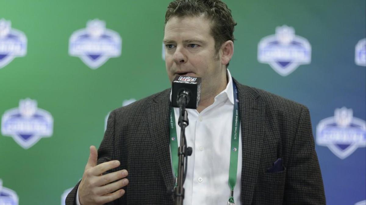 Seahawks general manager John Schneider said at the NFL combine in Indianapolis on Wednesday his team’s offensive line got too young in 2016 and needs to import veteran experience.