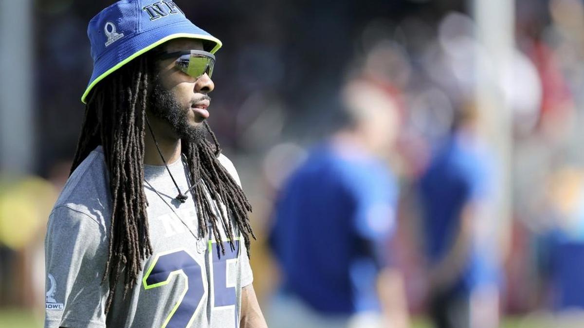 Seahawks cornerback Richard Sherman played in the Pro Bowl last month after coach Pete Carroll declared that Sherman had knee injury that went unreported during the season.