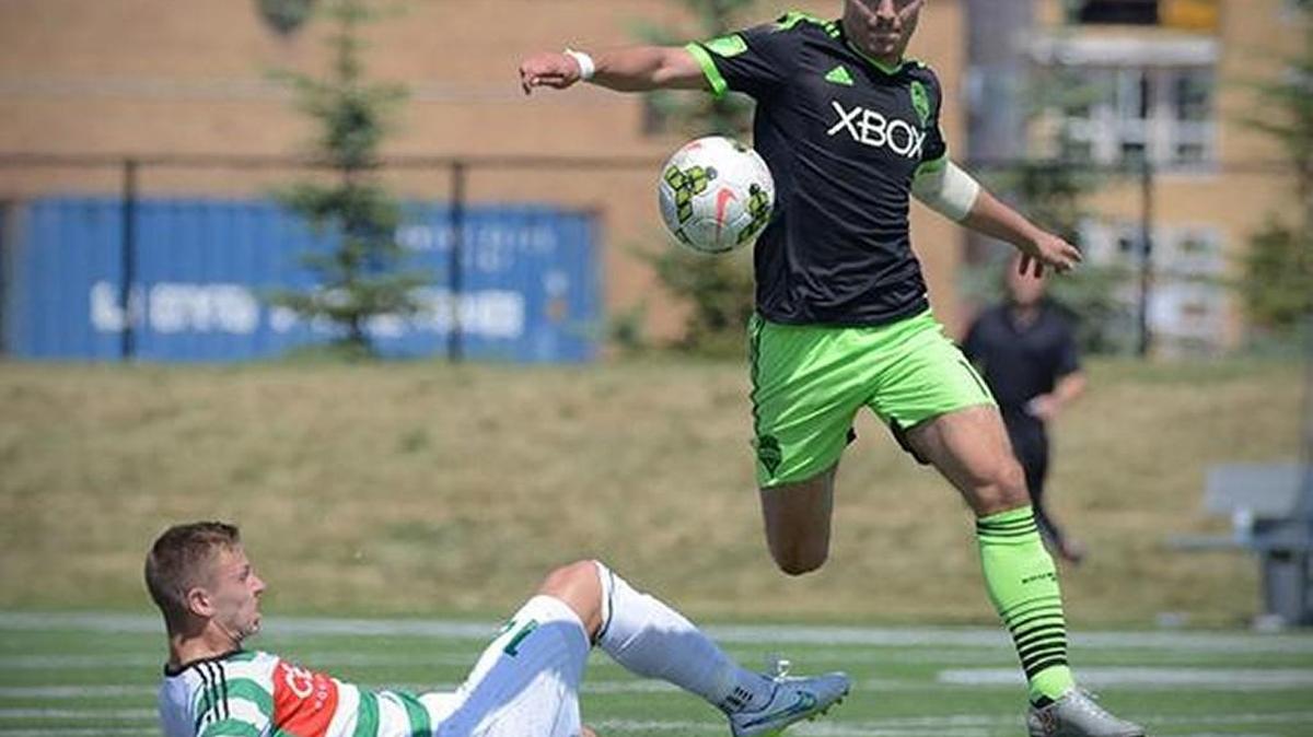 Sounders U-23 shown in action from match last season vs. Calgary.
