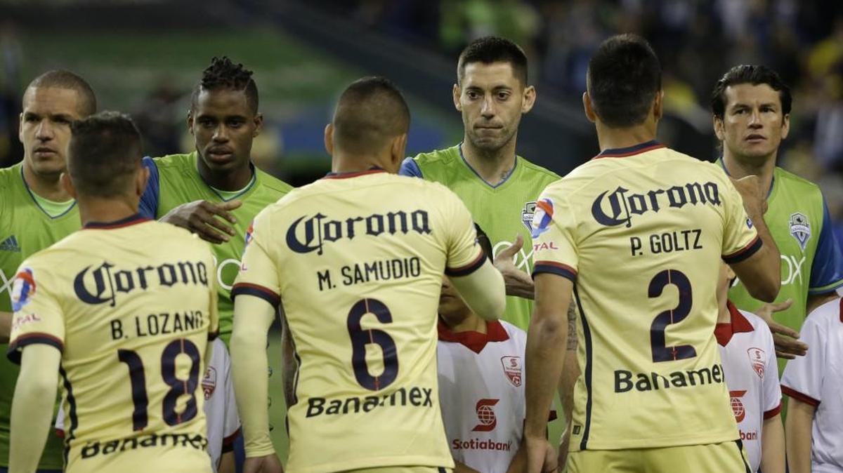 Seattle designated player Clint Dempsey, shown at center before Sounders’ CONCACAF Champions League match with Club America, has been called again to the U.S. national team.