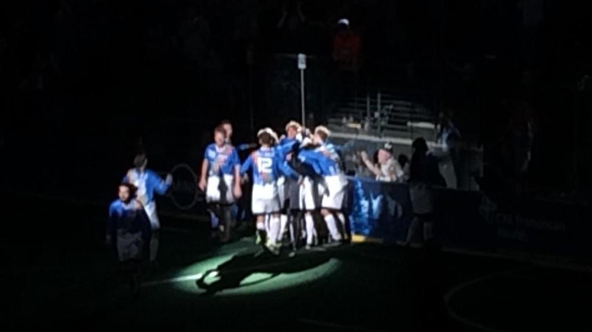 Tacoma Stars celebrate their game-winning, playoff-clinching goal at ShoWare Center.