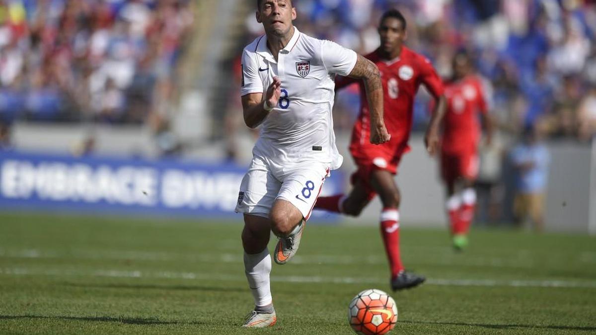 
Sounders forward Clint Dempsey with U.S. national team against Cuba, July 18, 2015.
