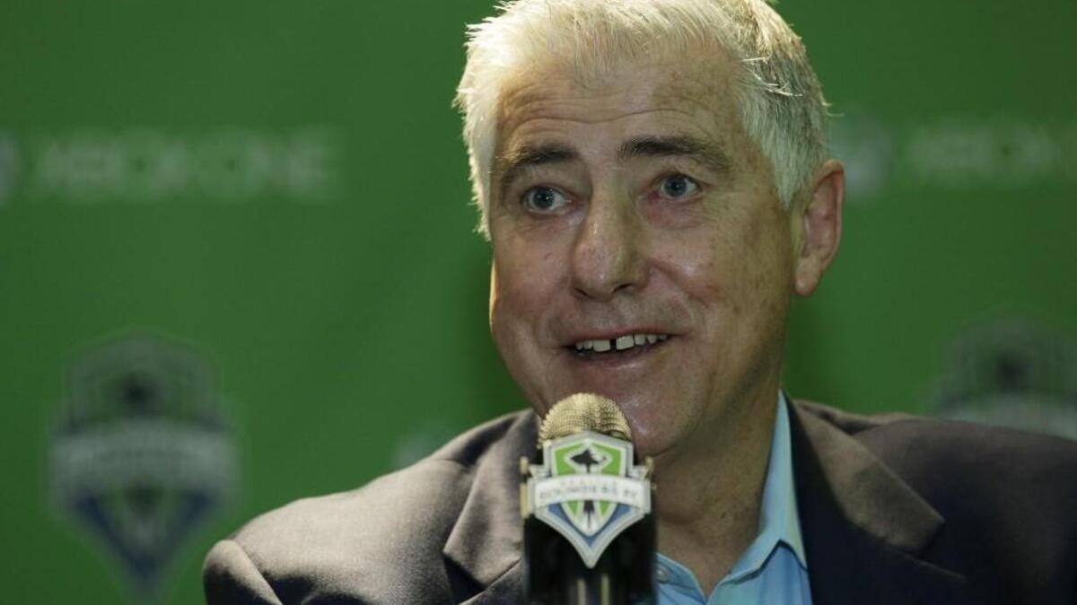 Seattle Sounders FC head coach Sigi Schmid.