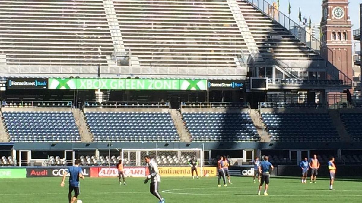 The Sounders trained Thursday at CenturyLink Field in Seattle.