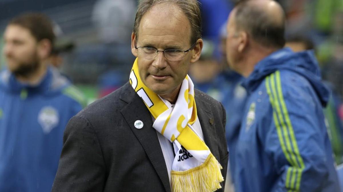 
Sounders assistant coach Brian Schmetzer filling in during the health-related absence of coach Sigi Schmid.
