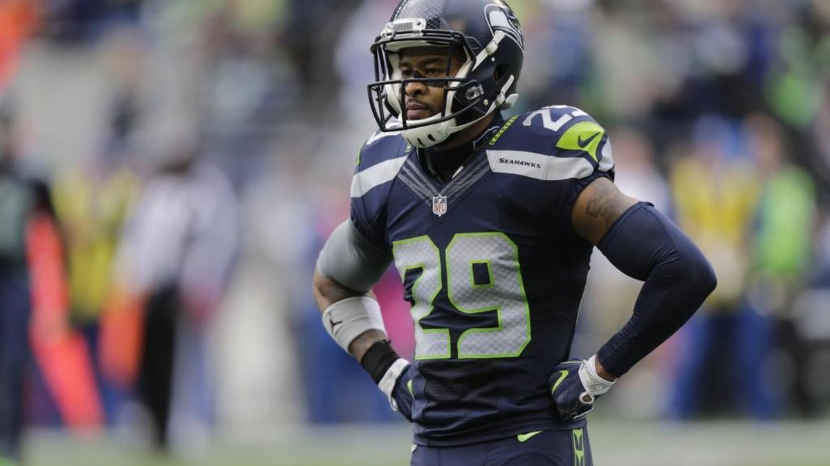 Seattle Seahawks free safety Earl Thomas stands on the field during an NFL football game against the Atlanta Falcons, Sunday, Oct. 16, 2016, in Seattle.