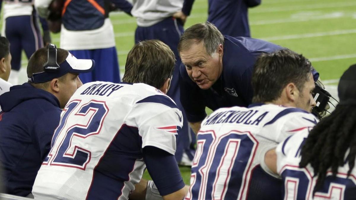 New England Patriots quarterback Tom Brady (12) and coach Bill Belichick are on their way to consideration for the best to ever do their jobs. They host the Seahawks on Sunday.