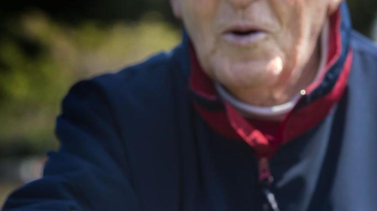 Golfer Ken Still shows off his proudest possession, his 1967 Ryder Cup ring, at Fircrest Golf Club on Apr. 30, 2015.