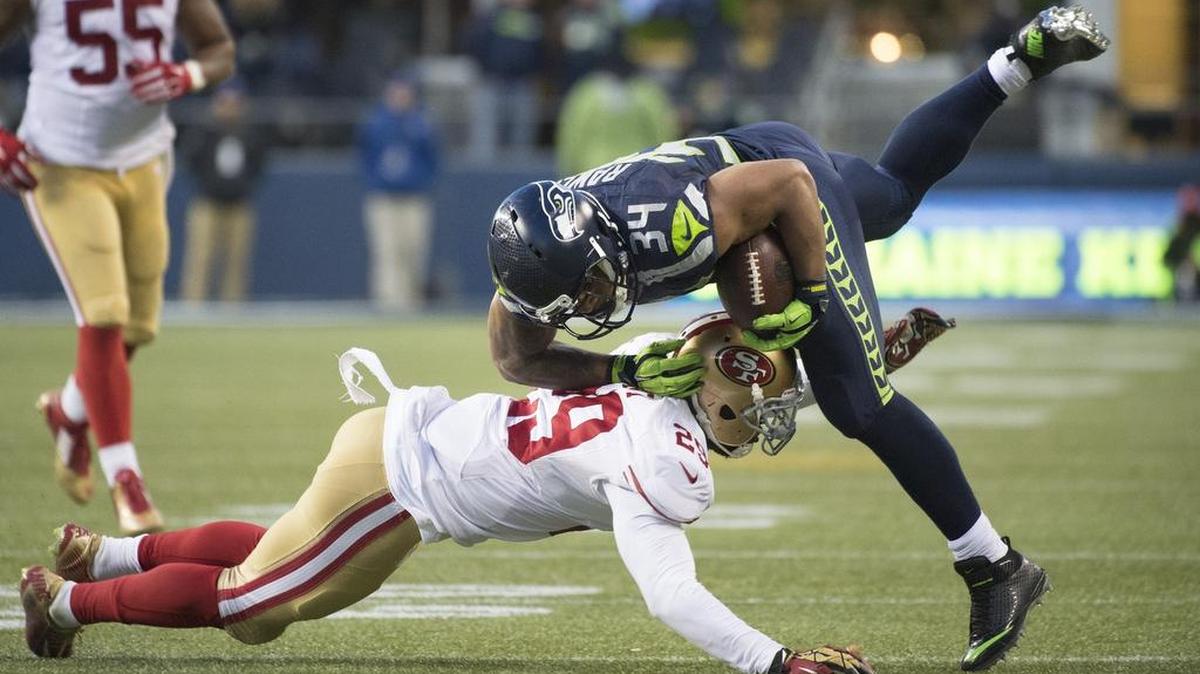Seattle rookie Thomas Rawls took over for Marshawn Lynch and ran for 209 yards against San Francisco. The Seahawks offense amassed a season-high 508 yards (111 more than in any other game this season).