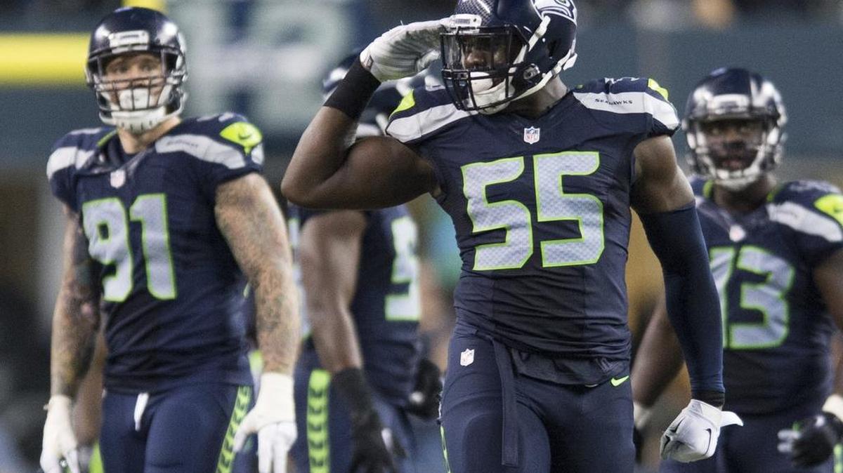 Frank Clark (55) has been getting increased playing time, and had three sacks in wins over the Vikings and Steelers.