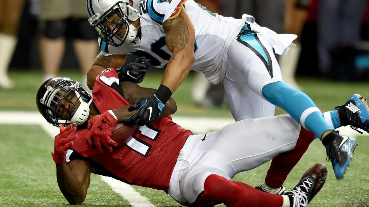 Atlanta receiver Julio Jones (11) will be a big test for the Seahawks on Sunday when the Falcons come to Seattle.