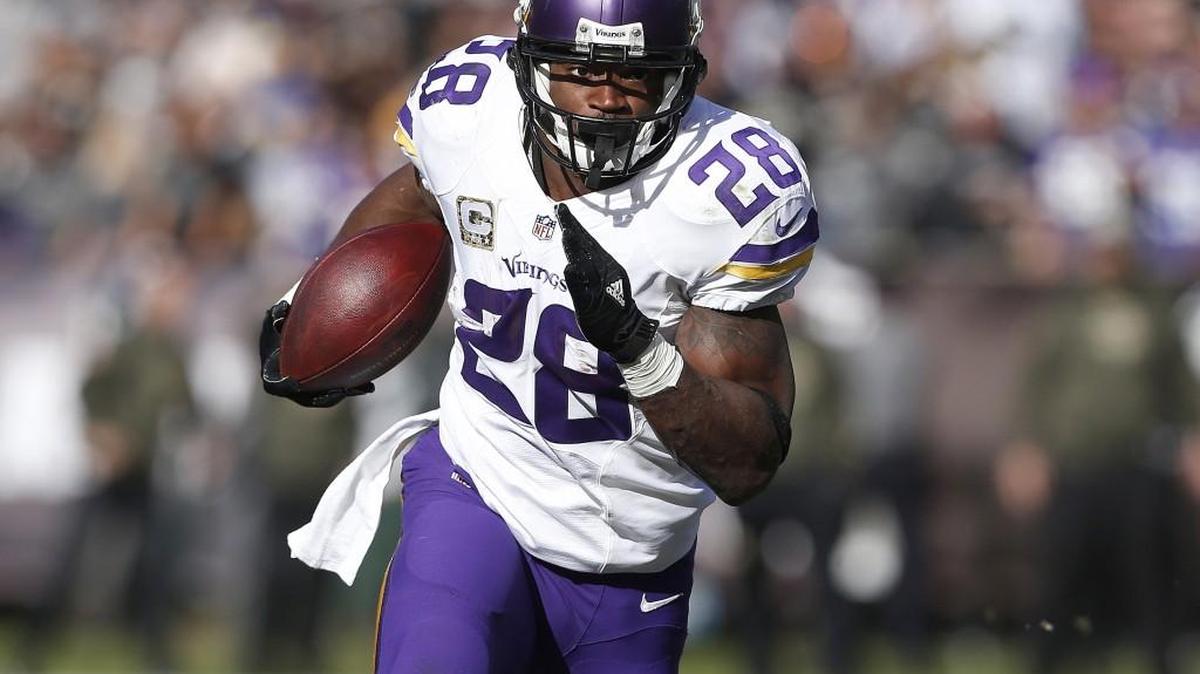 Vikings running back Adrian Peterson rushed for a season-low 18 yards against the Seahawks on Dec. 6.