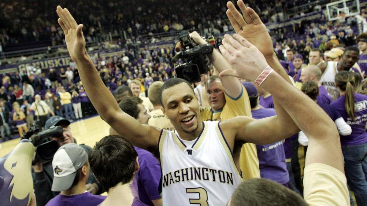 Brandon Roy, shown in February 2006, passed up the NBA draft to return to UW for his senior season. His per-game averages rose for points (12.8 to 20.2), rebounds (5 to 5.6) and assists (2.2 to 4.1).