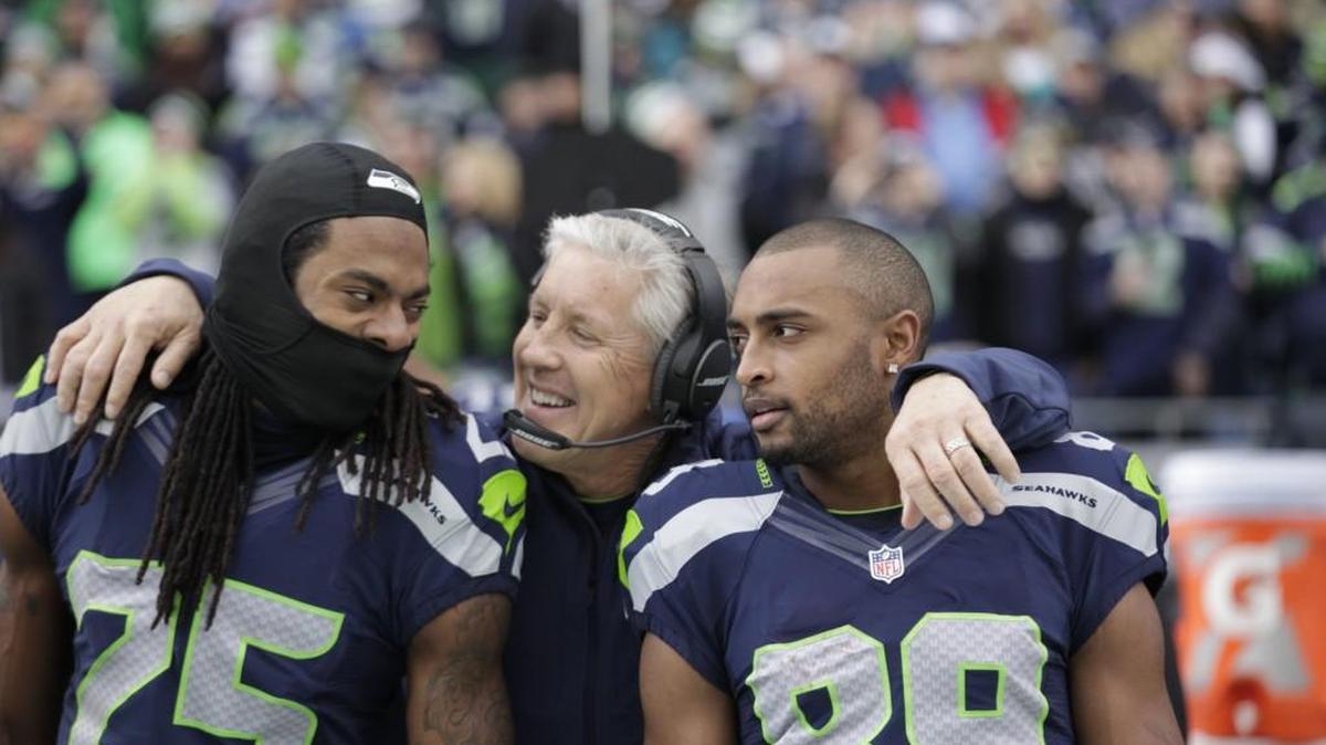As if it were not obvious, tensions between Richard Sherman, left, and Pete Carroll continue to simmer over Super Bowl 49. Much of it was laid bare in an espn.com story this week.