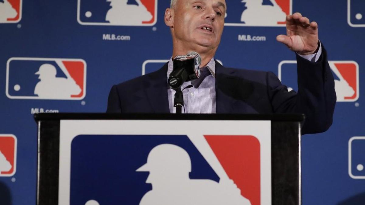 Major League Baseball Commissioner Rob Manfred says he is willing to work with the MLB Players Association on rule changes, but also wants to pick up the pace.