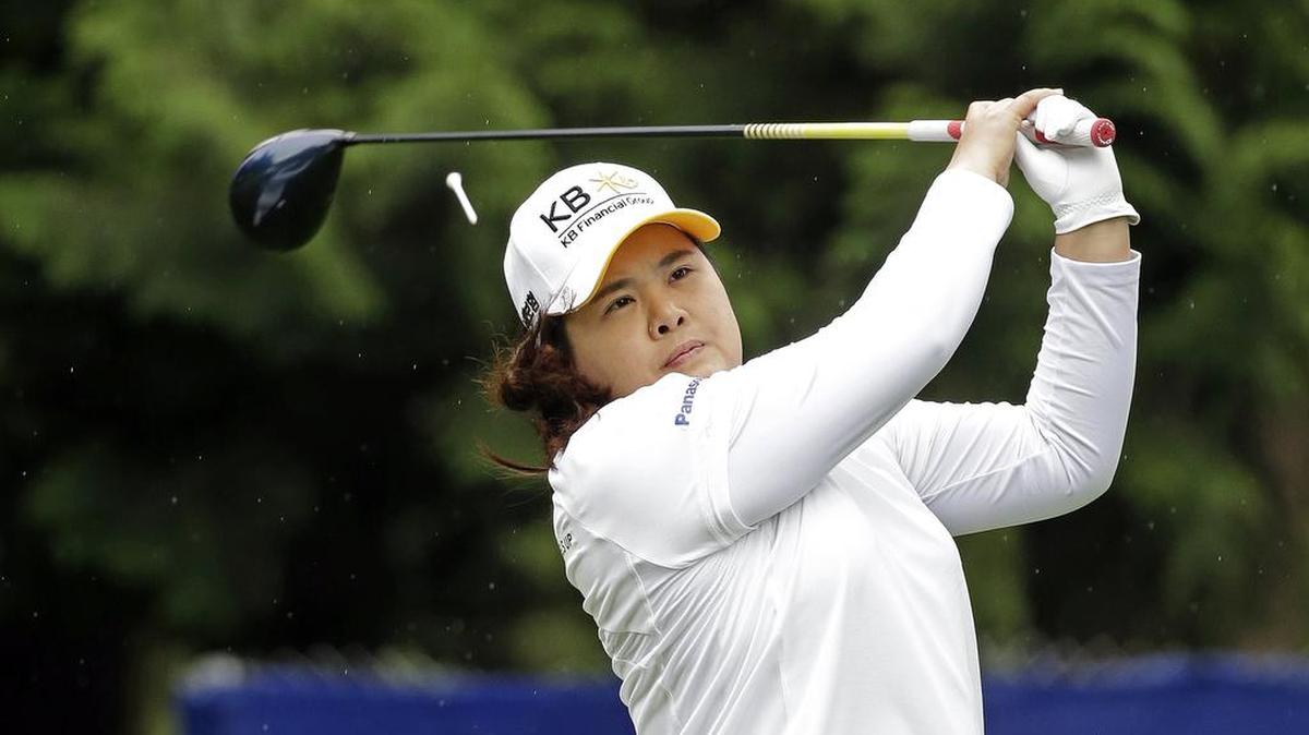 Korea’s Inbee Park, a seven-time winner of majors, tees off at Sahalee on Thursday. Park entered the Hall of Fame after shooting a 72.